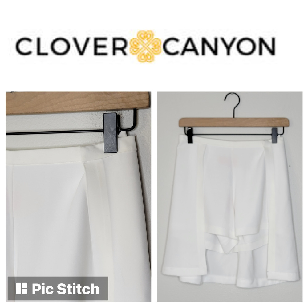 Clover‎ Canyon White Soft Suiting Short Size XS NWT
